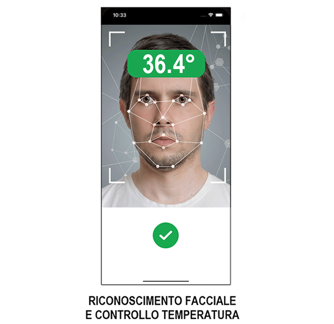 Il termoscanner funziona in modo semplice, registrando dati quali temperatura corporea, riconoscimento facciale e la presenza della mascherina protettiva: contattaci attraverso il form per averne uno!